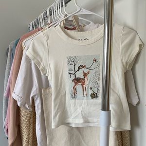 brandy melville winter deer shirt!